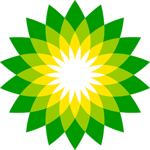 BP logo with green and yellow sunburst pattern representing energy and sustainability